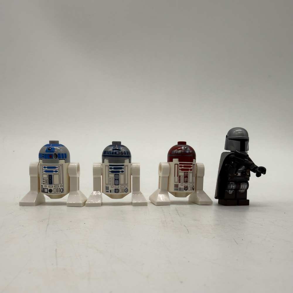 Lego Star Wars Minifigures Mandalorian and Droids Lot of 4